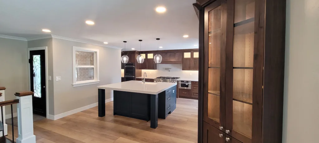 Open concept kitchen remodel in Ogden Utah